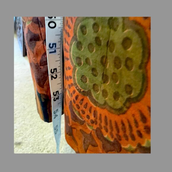 Jim Thompson Classic- Vintage 1970s Thai Silk Kaftan style formal gown Size L - Picture 7 of 14